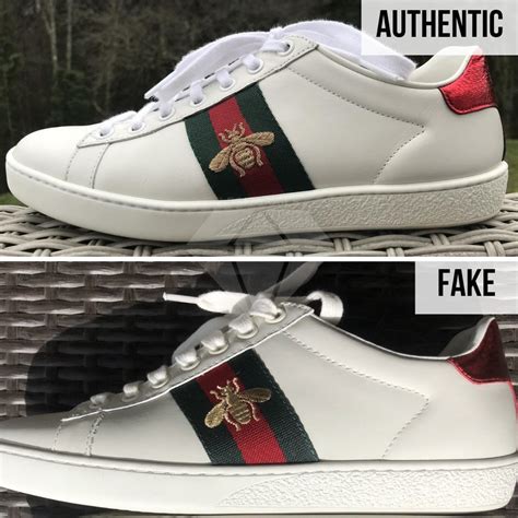 gucci ace plain real vs fake|are gucci shoes legit.